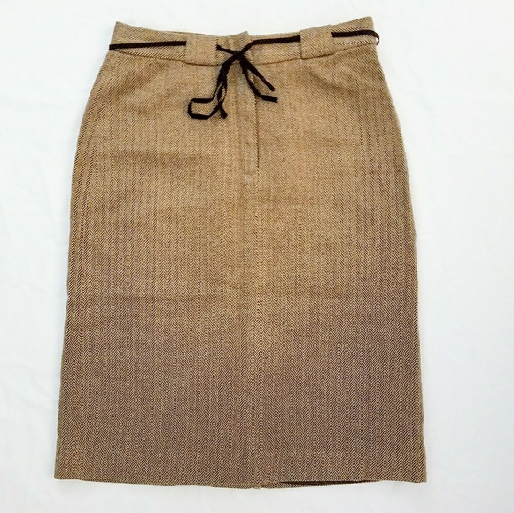 Tweed Knee Length Skirt Size 2 - Picture 2 of 4